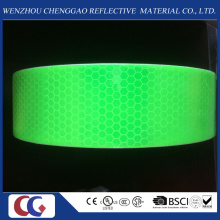 Флуоресцентная зеленая ПВХ-отражательная лента / материал